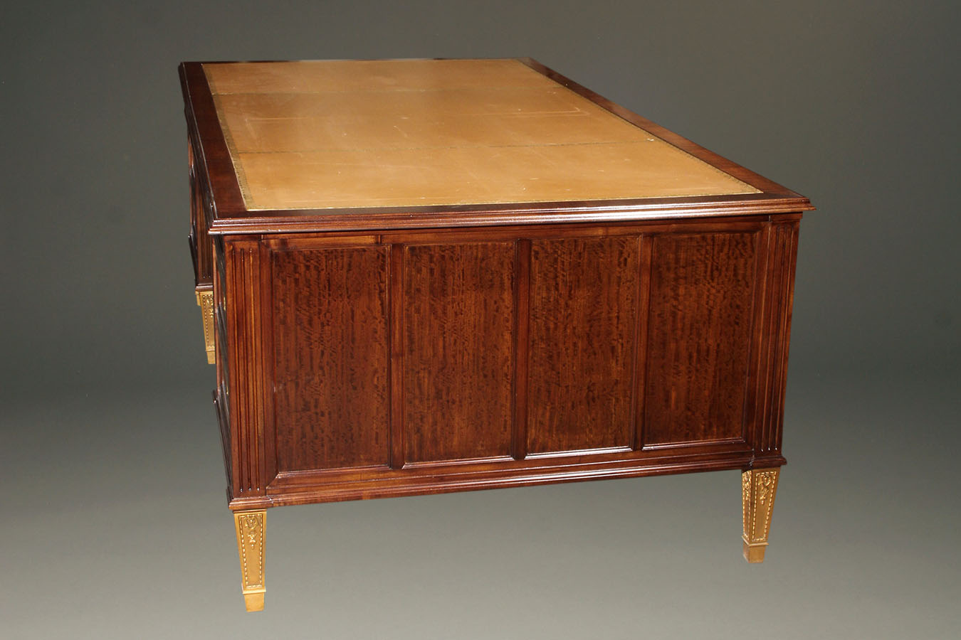 Antique French Napoleon Ii Style Partner S Desk French Satinwood And Prima Vera Gany Napoleon Iii Partners Desk A2251c