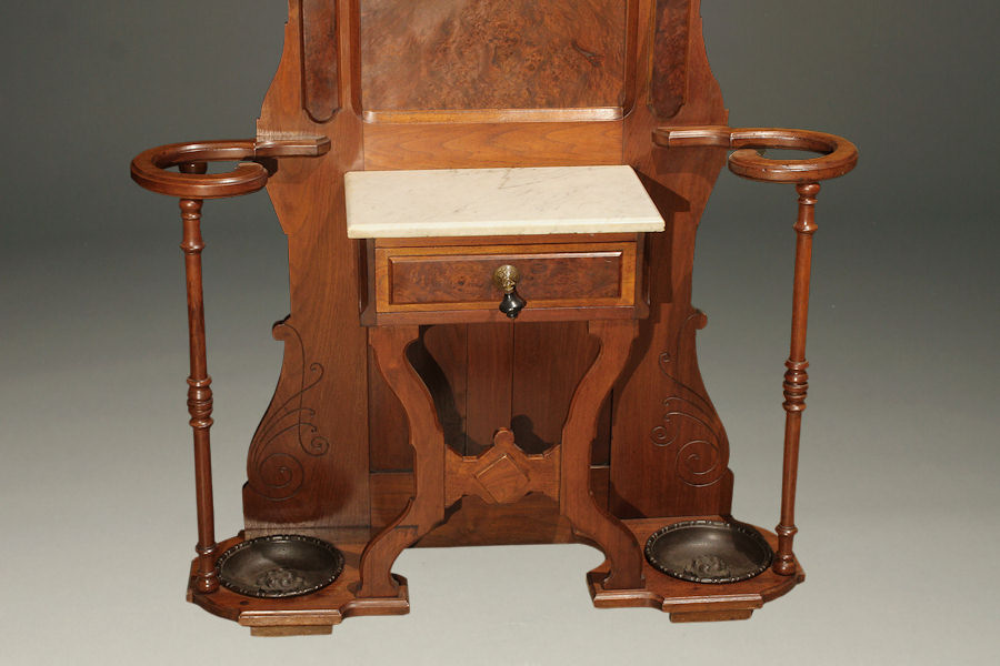 19th century Victorian hall tree.