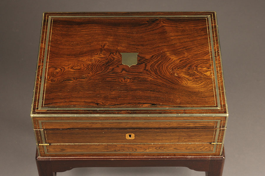 Antique English Lap Desk On A Custom Base A5302d 19th Century Lap Desk Hobbs London