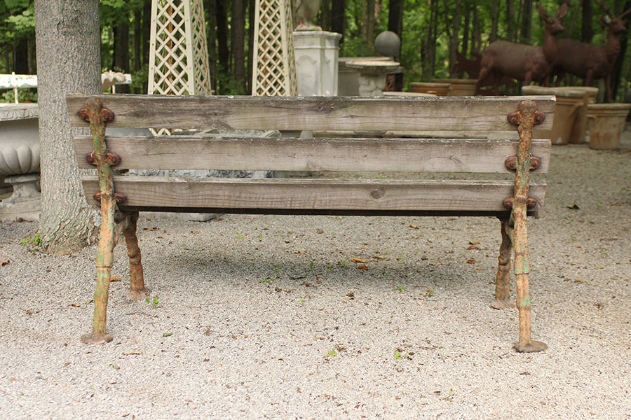 Antique English garden bench.