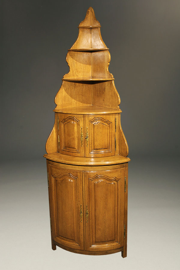 Antique Country French Corner Cabinet