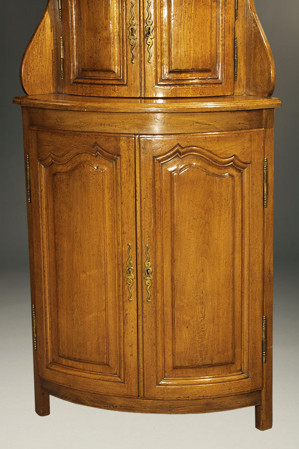 Antique Country French Corner Cabinet. A5339D-corner-cabinet-cupboard-etagere-french - Antique Country French Corner Cabinet.