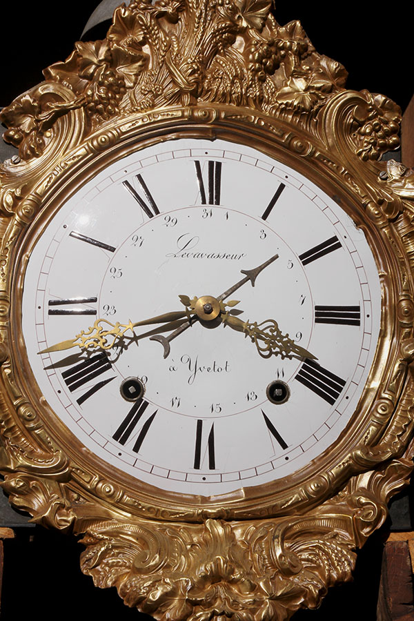 Antique French tall case clock.