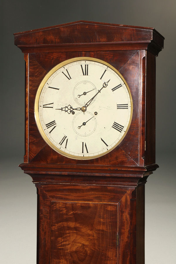 English Mahogany Tall Case Clock