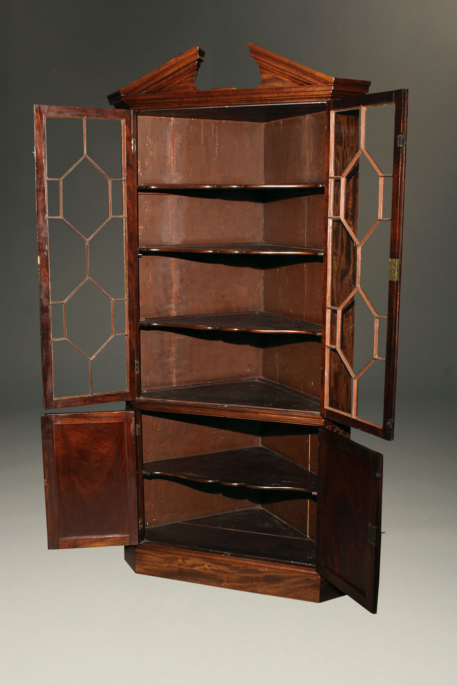 Antique mahogany Irish corner