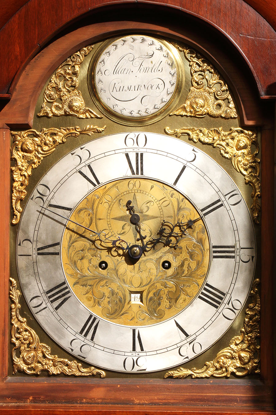 Antique Scottish tall case clock.