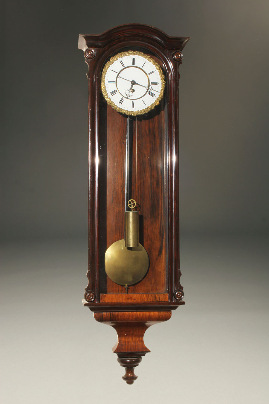 Antique Biedermeier style Vienna regulator.