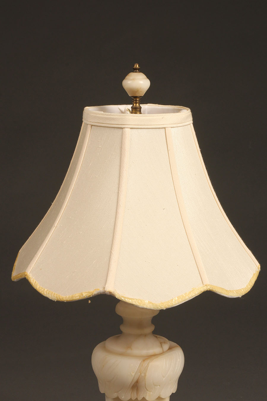Antique alabaster table lamp.