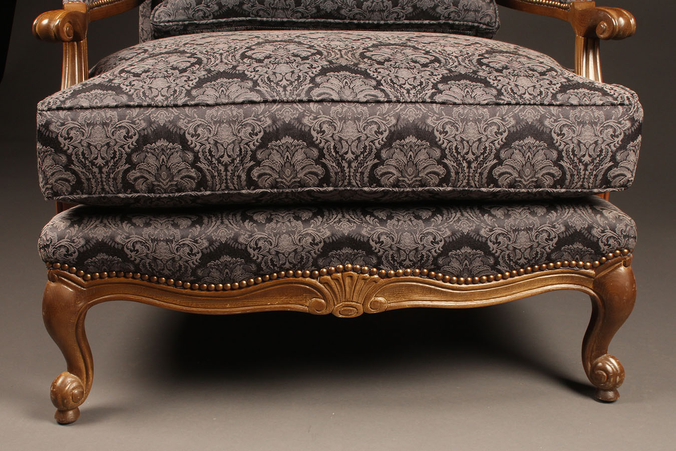 Pair Of Oversized Custom Made French Louis Xv Style Arm Chairs Home Furniture Chairs Pairs Of Pair Custom Louis Xv Style