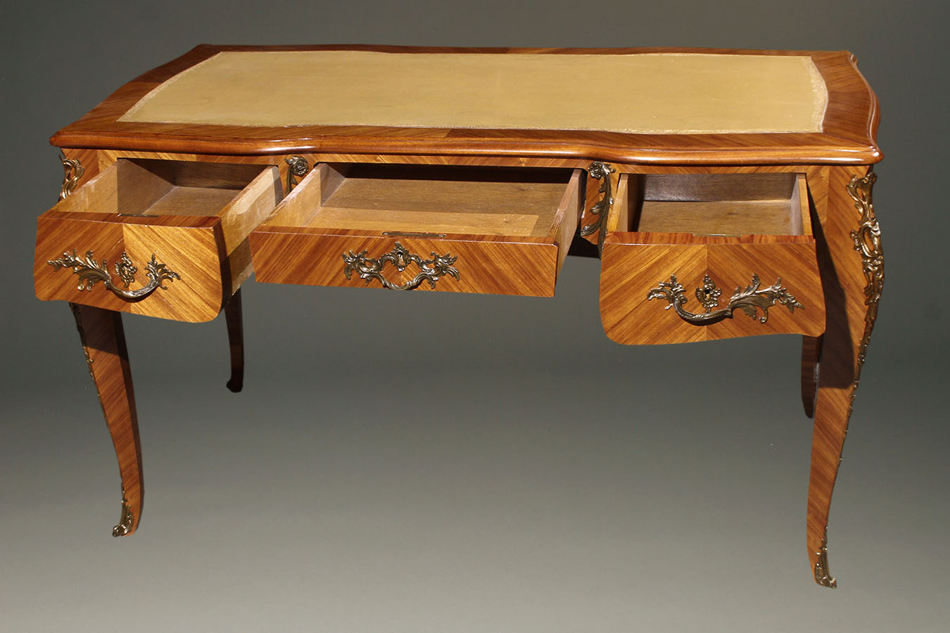 French Louis Xv Style Bureau Plat Writing Desk