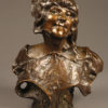 Bronze bust of gypsy woman by Benthous A1165A
