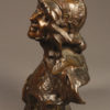 Bronze bust of gypsy woman by Benthous A1165E