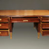 French satinwood and prima vera mahogany, Napoleon III partners desk A2251B