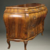 19th century Italian bombe commode in burr walnut, circa 1890 A2435B