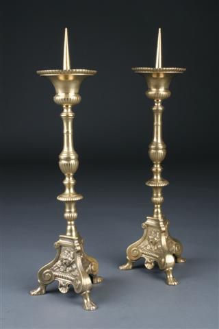 Gothic candlestick - Bronze - ca. 1880 - Catawiki