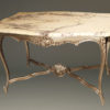 Antique Louis XV style marble top table A3338A