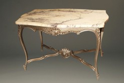 Antique Louis XV style marble top table A3338A
