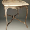 Antique Louis XV style marble top table A3338B