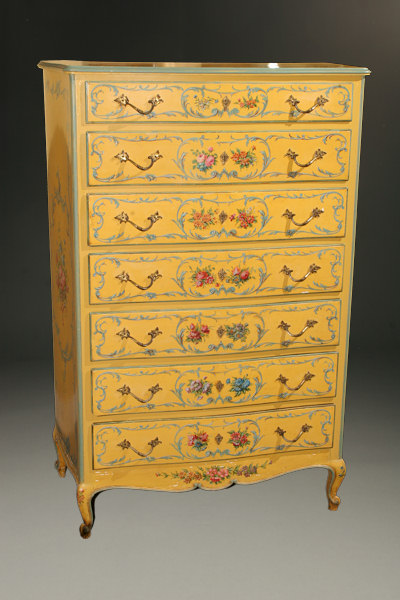 19th Century French Seven Drawer Lingerie Chest