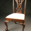 Late 19th Century Set of Six Antique Chippendale Style Side Chairs with Ball and Claw Feet A3572A