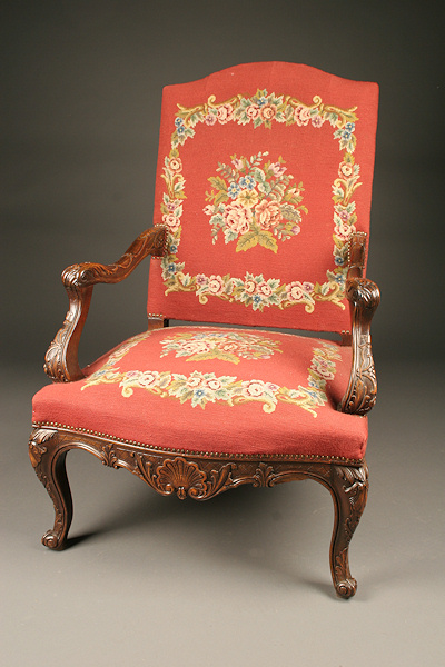 Louis XV French Bergere chair.