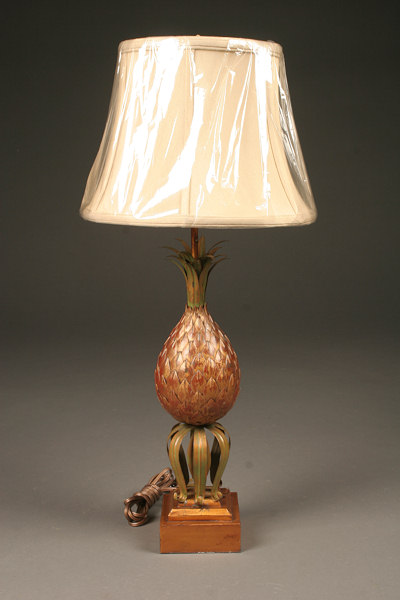 French Table Lamp In Pineapple Style, French Provincial Style Table Lamps