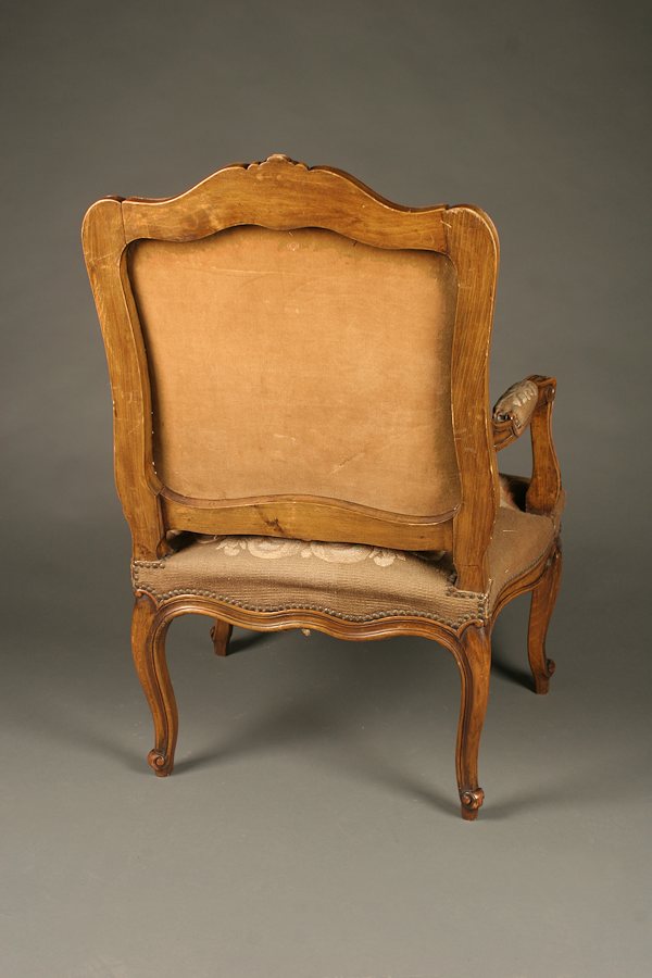 French louis xvi moire arm chairs
