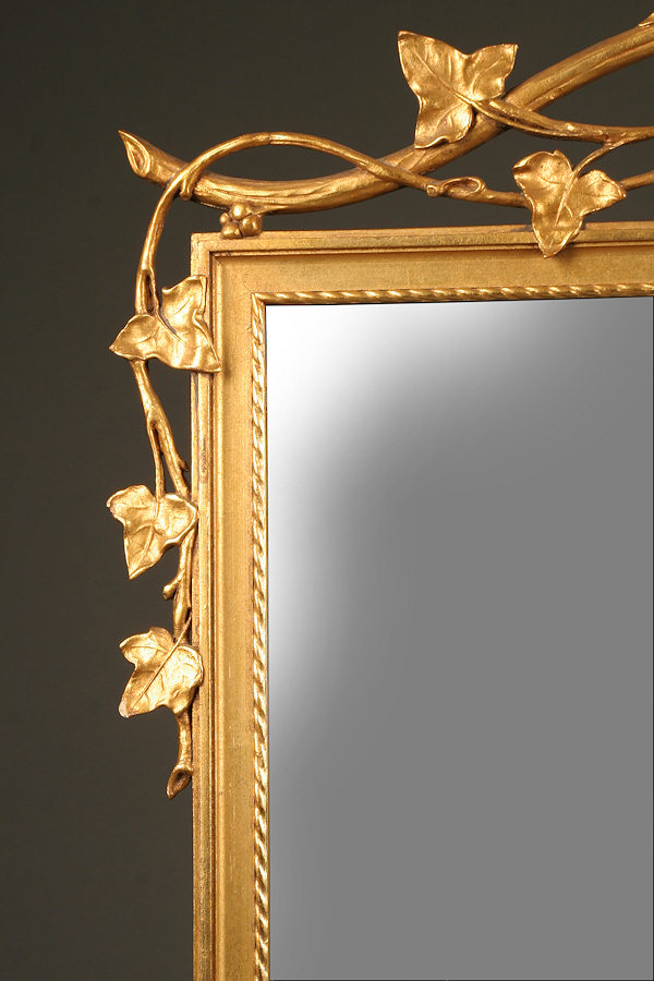 Antique Gilded mirror with Bow