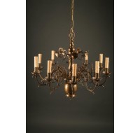 Bronze 8 arm antique Dutch chandelier A5048A