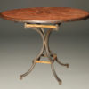 Cast stone and iron breakfast table A5208A1