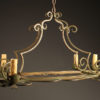 Early 20th century 8 arm iron antique chandelier A5237A1