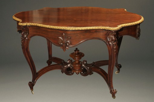 19th century French antique parlor table A5269A1