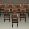 Set of 8 antique French hand carved dining chairs A5280A1