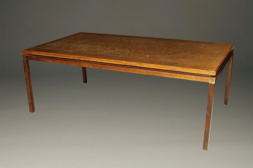 A5342A-antique-rosewood-copper-coffee-map-table1