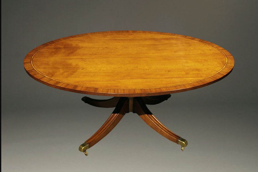 English Oval Shaped Coffee Table