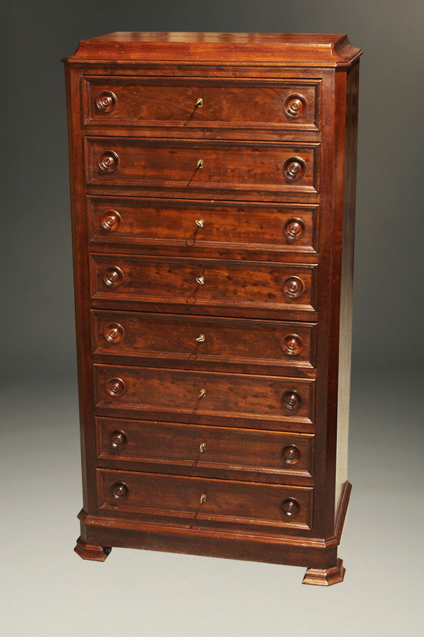 Gorgeous Antique Lingerie Chest In Mahogany