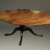 A5377E-english-round-leaves-dining-table-walnut