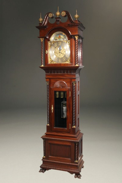 Tall case clock with movement by Elliott, case by Durfee A5473A