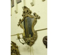 19th century Venetian applique in gilded hand carved wood