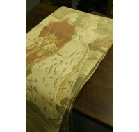 19th century Belgian tapestry with romantic scene