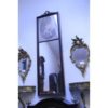 19th century Louis XVI carved French Tremeau mirror with print