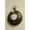 Early 19th century French tole painted clock, circa 1830 Empire period