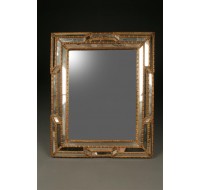 French gold gilt multi-panneled mirror