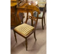 Set of four English 19th century Regency period chairs, circa 1820