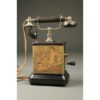 French scenic painted telephone with cherubs