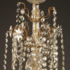 Antique Crystal and bronze 12 arm chandelier.