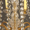 12arm4Antique Crystal and bronze 12 arm chandelier.