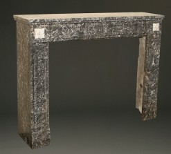 Louis XVI French Gray Marble Fire Surround A4152A