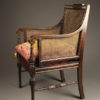 Antique Adams style arm chair.