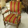 Pair of oak French Baroque style chairs